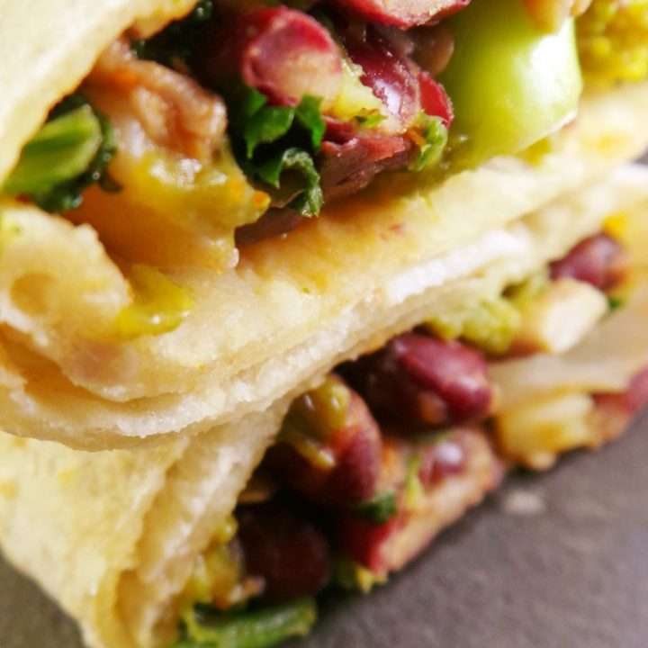 Mushrooms and Beans Wraps